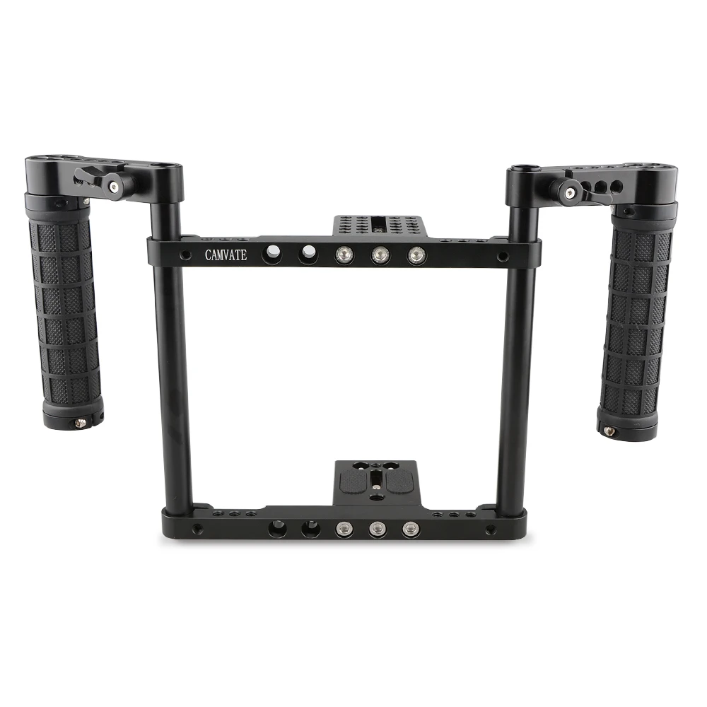 Impianto di perforazione della gabbia della fotocamera CAMVATE per Canon 5D MarkII,5D MarkIII,5DS,5DSR/Nikon 3200,D3300,D5200,D5500,D7000/Sony a58,A99,a7,a7II/GH5/GH4