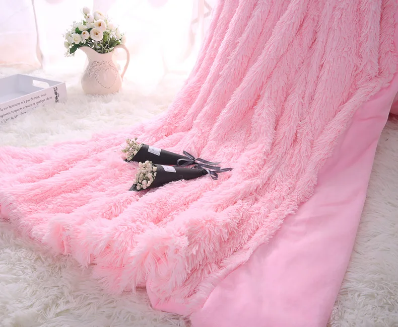 new Sofa/Air/Bedding Throw Blankets Mantas White Red Purple Fleece Fluffy Plush Bedspread Couverture Polaire Plaids blanket drop