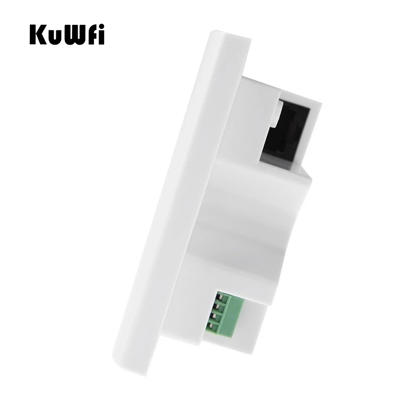 KuWFi 300Mbps In Wall WiFi Access Point Wireless Router with PoE RJ45&RJ11 Port AP Router WiFi Repeater for Hotel Home School