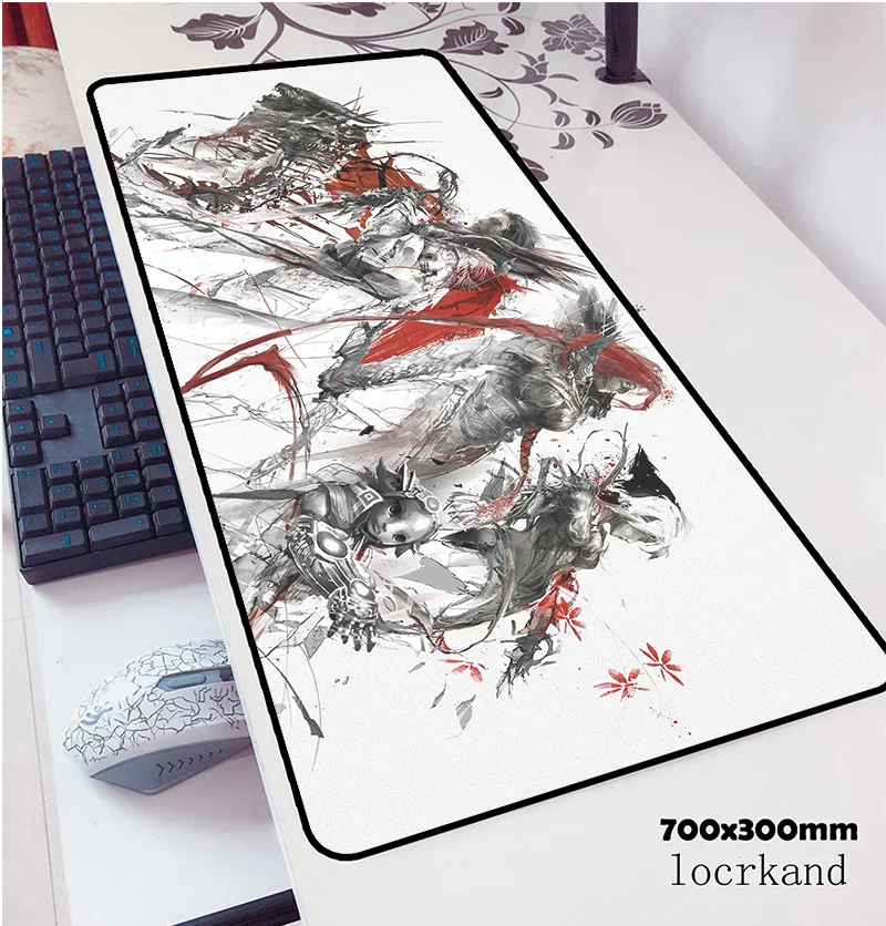 guild wars 2 mouse pad 700x300x3mm pad mouse notbook computer padmouse Popular gaming mousepad gamer to keyboard mouse mats