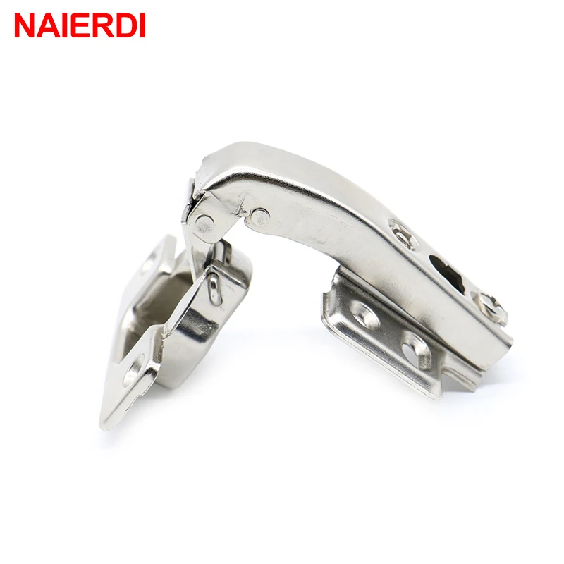 Brand NAIERDI 90 Degree Corner Fold Cabinet Door Hinges 90 Angle Hinge Hardware For Home Kitchen Bathroom Cupboard With Screws