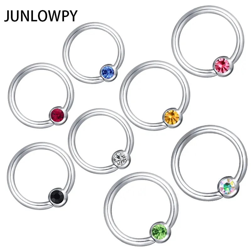 

JUNLOWPY Fancy Body Piercing Jewelry Stainless Steel 16G Nose Stud Sexy Tragus Lip Women Men Nose Hoop Ring 200pcs Mix 10 Colors