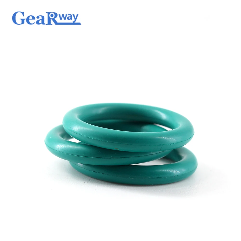 Gearway 5mm thickness O Ring Seal Green FKM O Ring Sealing Gasket 60/61/62/63/78/79/80mm OD Fluorine Rubber O Ring Seal Washer