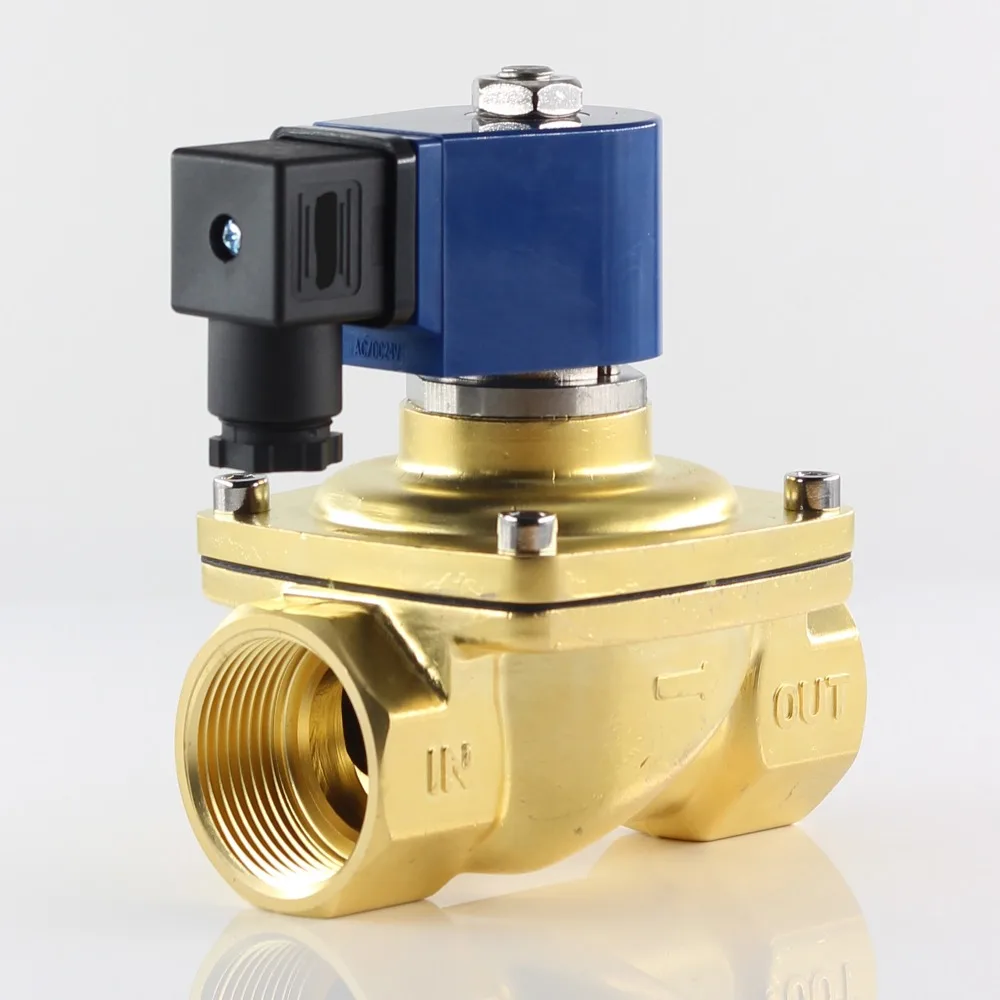 

DC 24V,AC 220V 110V 24V,SMS Large diameter Direct Acting Normally Closed Solenoid Valve,brass Water air valves,G3/8" to G2",