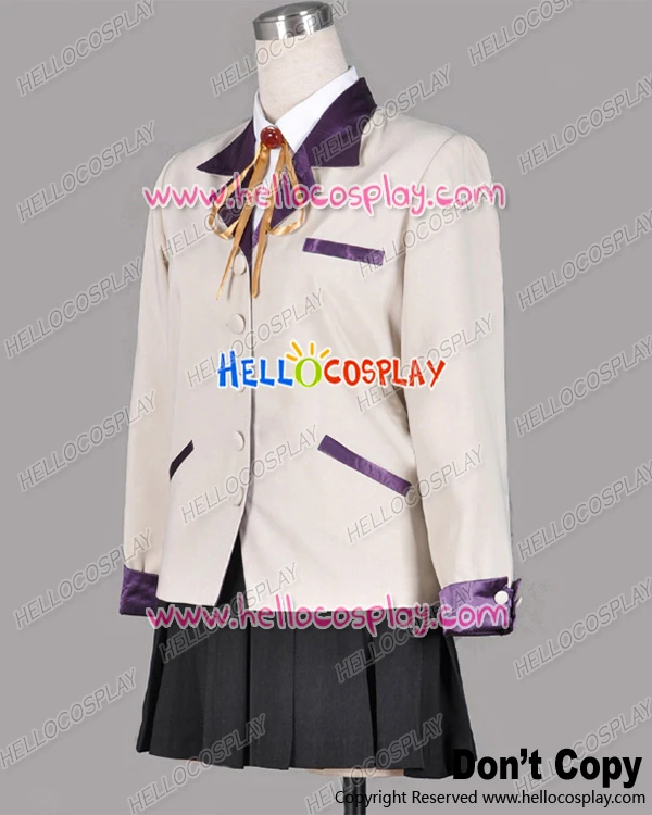 Angel Beats Angel Kanade Tachibana Cosplay  Costume School Girl Uniform H008