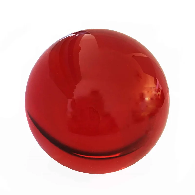 

50mm-100mm 1pcs K9 Crystal Glass Red Color Crystal Fengshui Balls Spheres for Home Wedding Decoration Birthday Gift New with Bse