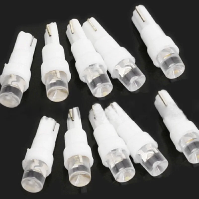 JX-LCLYL 10pcs 12V T5 37 74 70 LED Car Dash Board Light Dashboard Lamp Bulb White