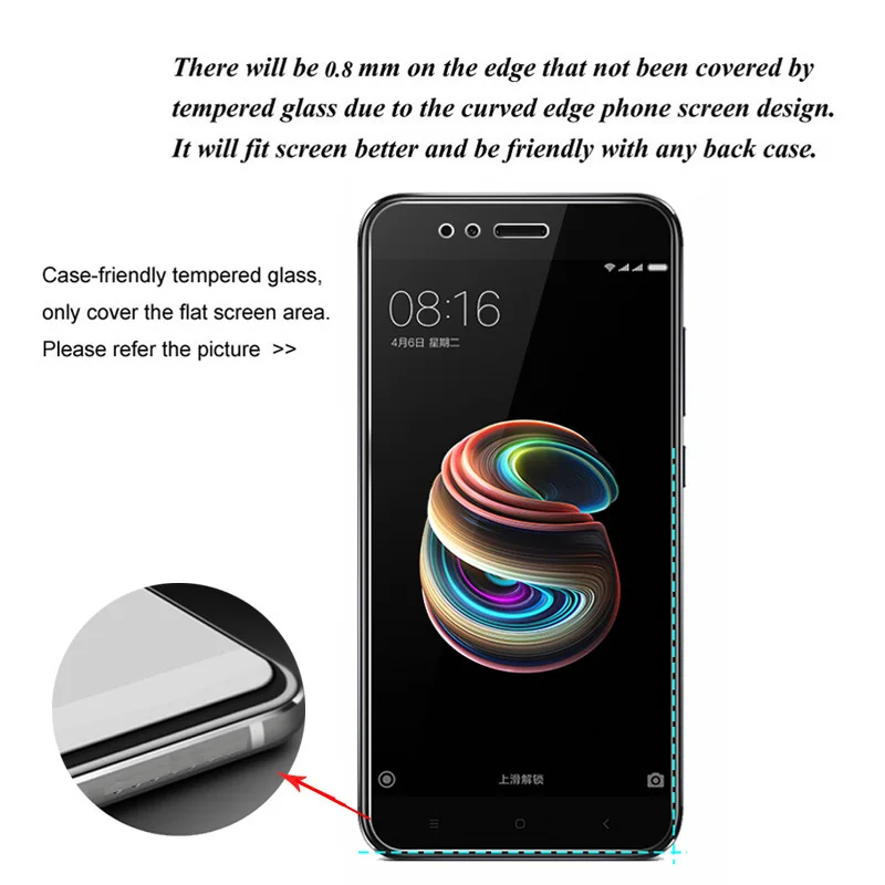 3Pcs Tempered Glass For Xiaomi Mi 5X A1 Screen Protector For Xiaomi Mi A1 5X Protective Film 9H Glass Shield