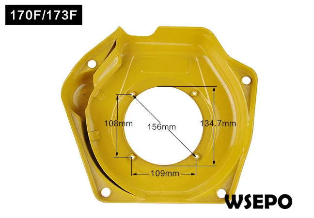 

OEM Quality! Recoil Starter Housing Cover for 170F/173F/L48 4HP~5HP 4 Stroke Single Cylinder Air Cooled Diesel Engine