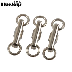 Rvs Roterende Ring Lager Swivel, Vissen Wartels, Haak Lokken Connector, Vis Accessoires, Kolom Type, 10 Stuks per Lot
