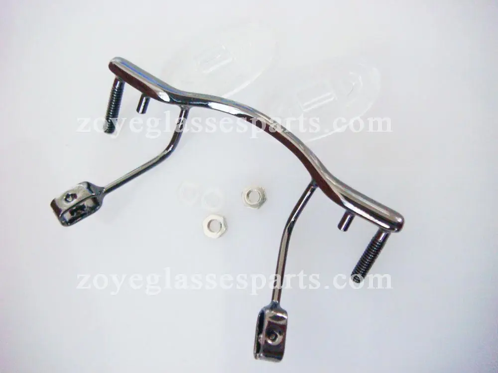 

screws-on nose bridge,nose bridge replacement for rimless optical frame,stainless steel eyeglass bridge TB-299 gun