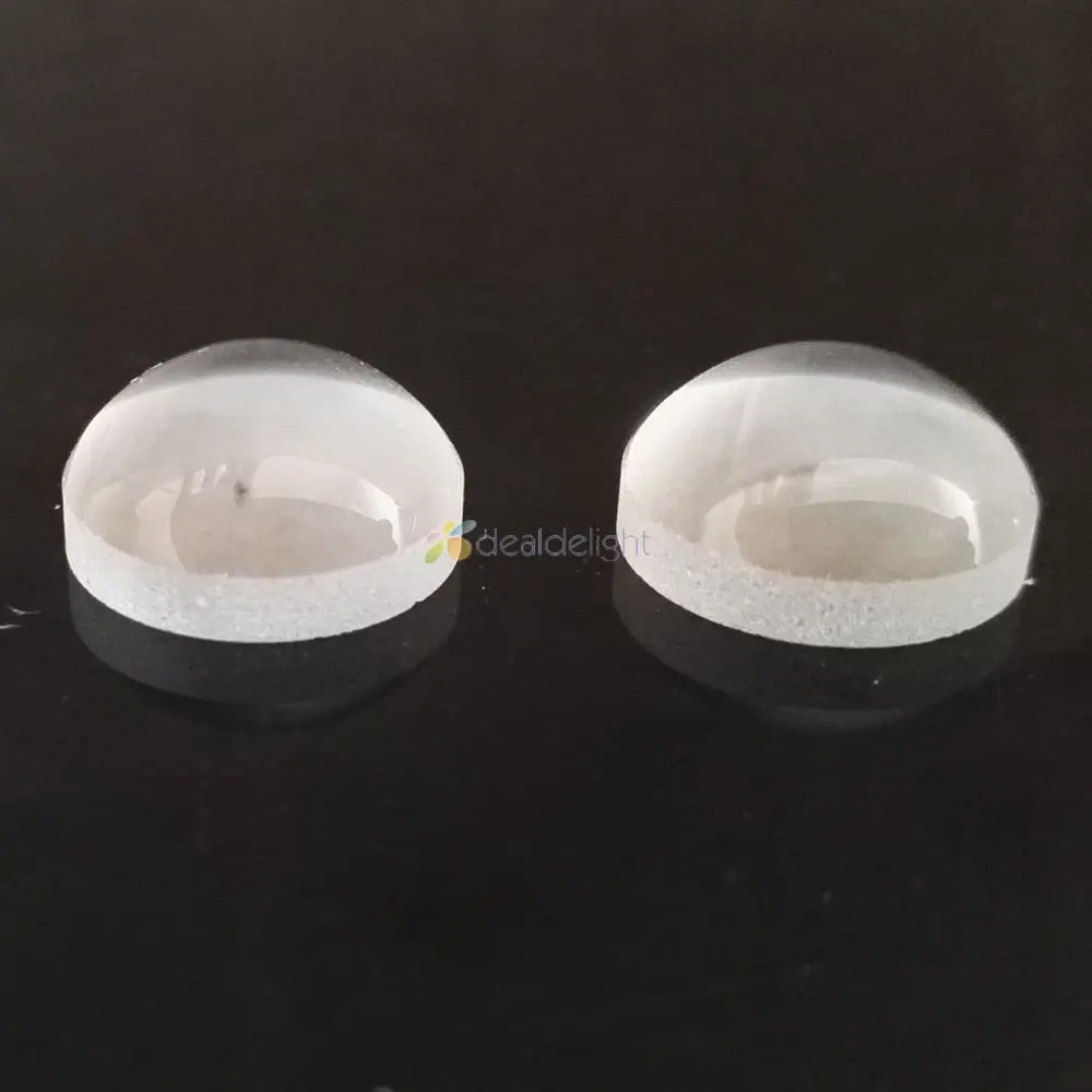 10pcs 12mm LED Lens Optical Glass Height 6mm Plano-Convex Shape Lens for High Power LED Lamp DIY