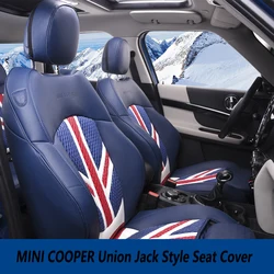 Brand New Imported PVC Material Union Jack Style Black and Rear Seat Cover For mini cooper F56 F55 F54 F60 R60
