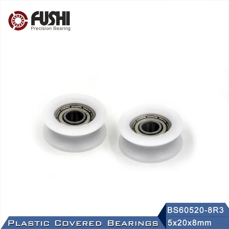 

605 ZZ Ball Bearing Covered With POM Plastic 5*20*8 mm ( 2 PCS ) Plastic Pulley Bearings 605 Z 2Z