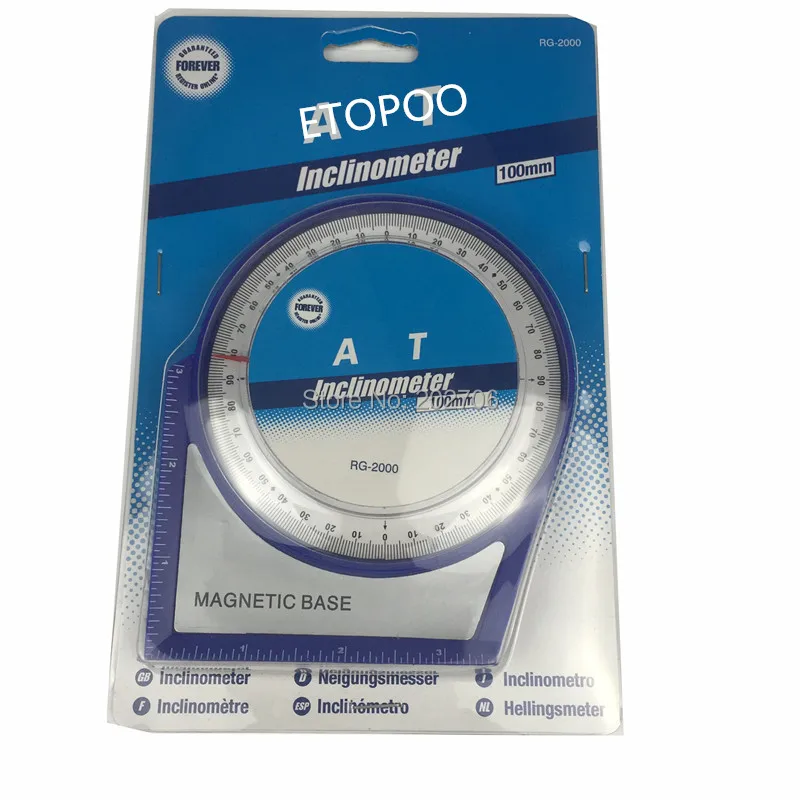 100mm Inclinometer/protractor/tilt/level Meter - Angle Finder Inclinometer