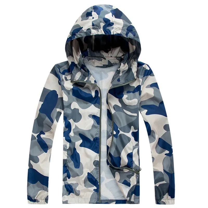 2024 Spring Autumn Fashion High Quality Men Jacket Coats, Male Causal Hooded Camouflage Jacket, Thin Windbreaker Zipper