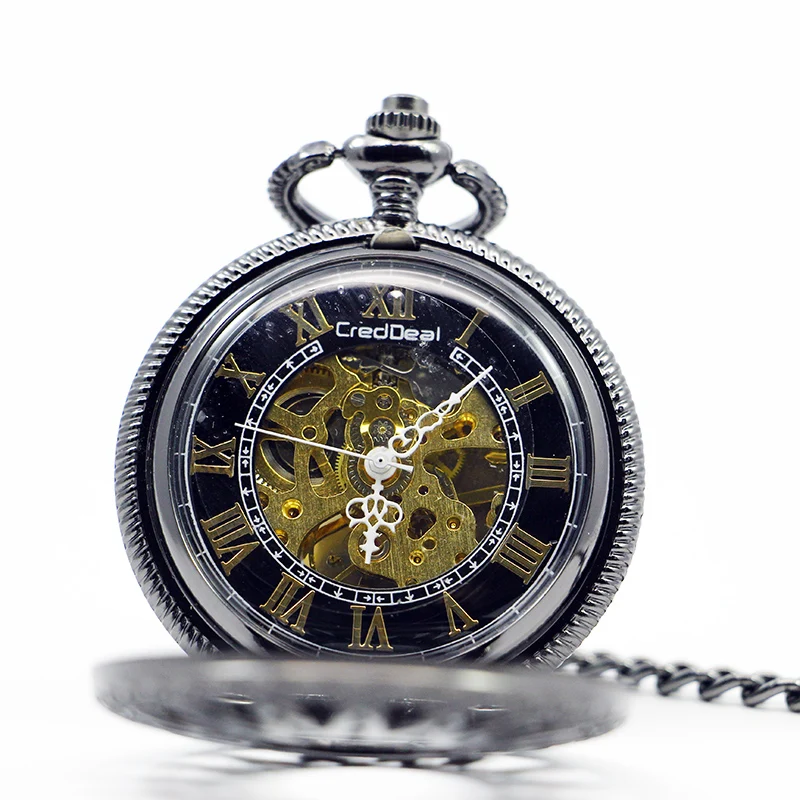 Exquisite Sun Shape Skull Handmade Mechanical Pocket Watch Vintage Pendant Necklace Bracelet Steampunk Clock Gift