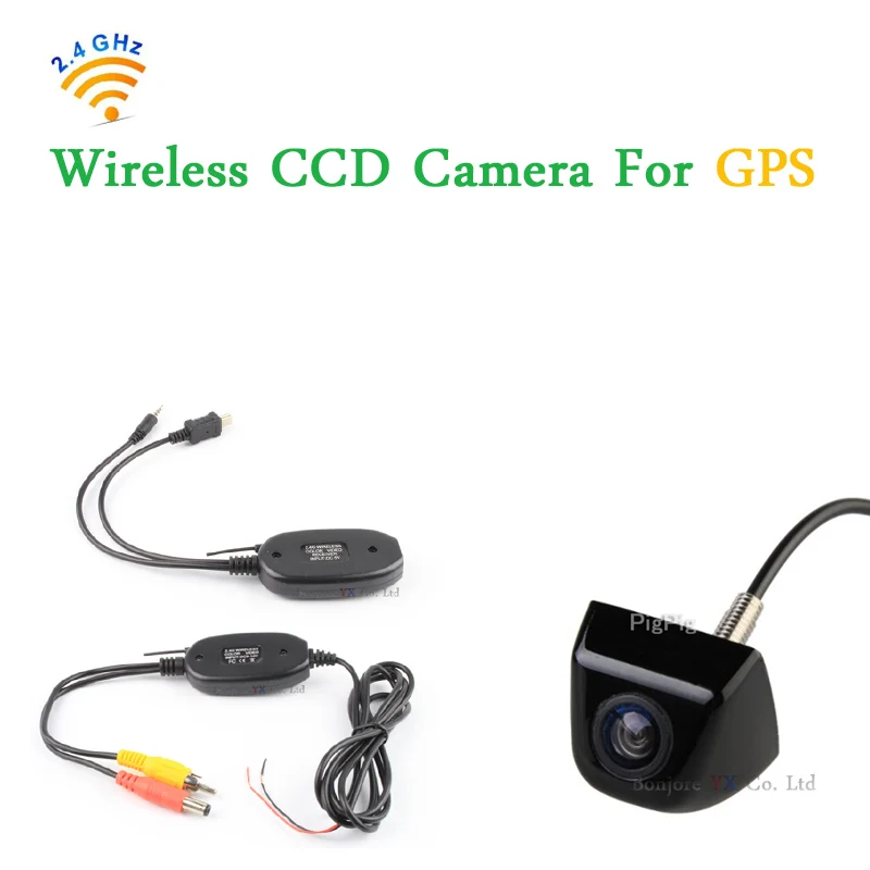 Free shipping 2.4G Wireless Transmitter and Receiver For Universal Parking Car Rear view camera Back up Reversing camera system