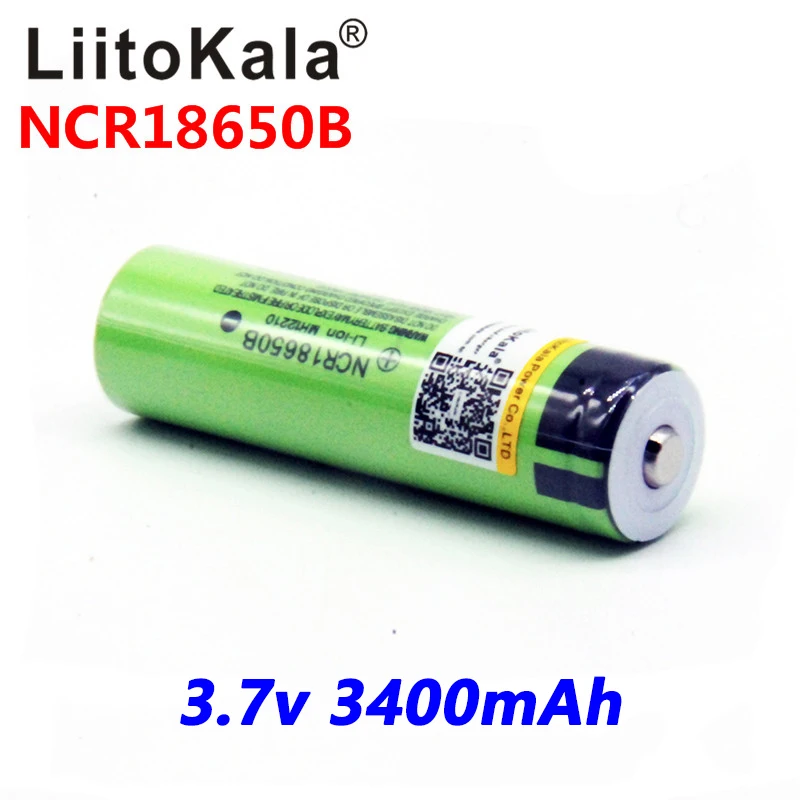 liitokala 18650 3400mah New Original NCR18650B 3000 3400 Rechargeable Li-ion battery  for Flashlight