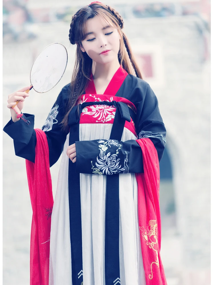 Making improvement of Hanfu costumes costume bestie waist skirt with calm weather