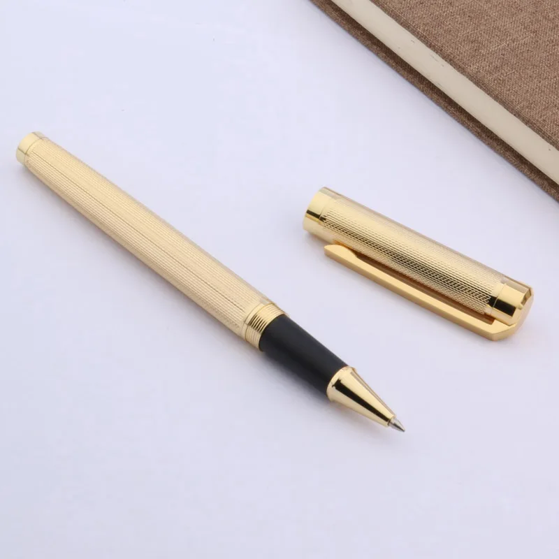 JINHAO new GOLDEN Wave drawing Clip Trim GIFT Rollerball Pen