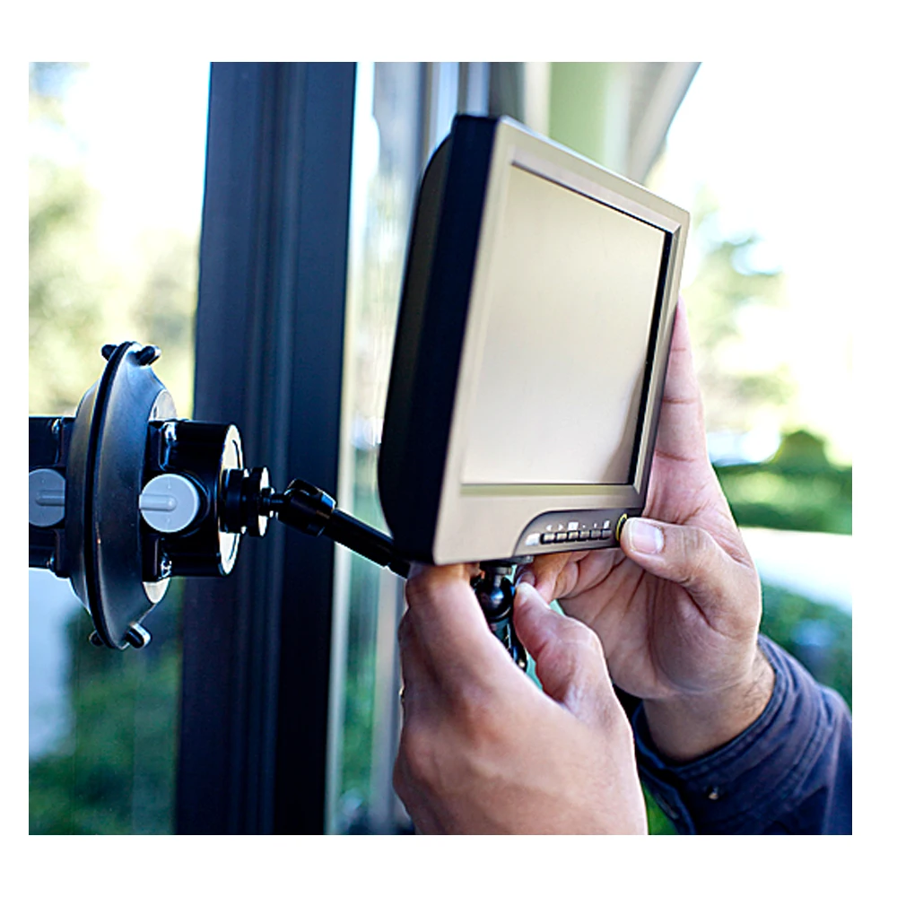 4.5 pollici Heavy Duty Pistone Della Pompa di Aspirazione di Montaggio con 11 "Articolazione Braccio Shoe Mount per PDR lampada supporto DSLR di Perforazione della macchina fotografica del Monitor