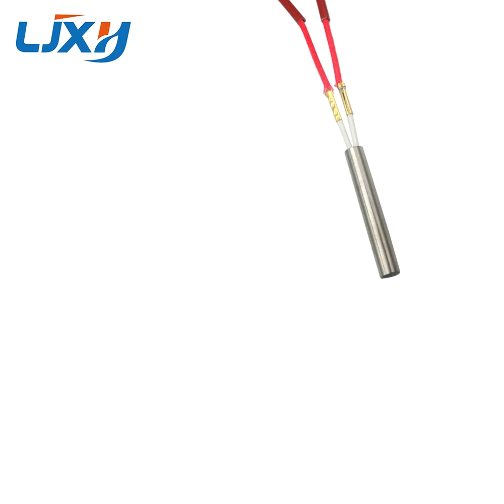 LJXH 220v Cartridge Heater Element 2pcs Single End Mould Heating Resistance Tube 9x40mm AC110/380V 90/120/150W Wire Length 30cm