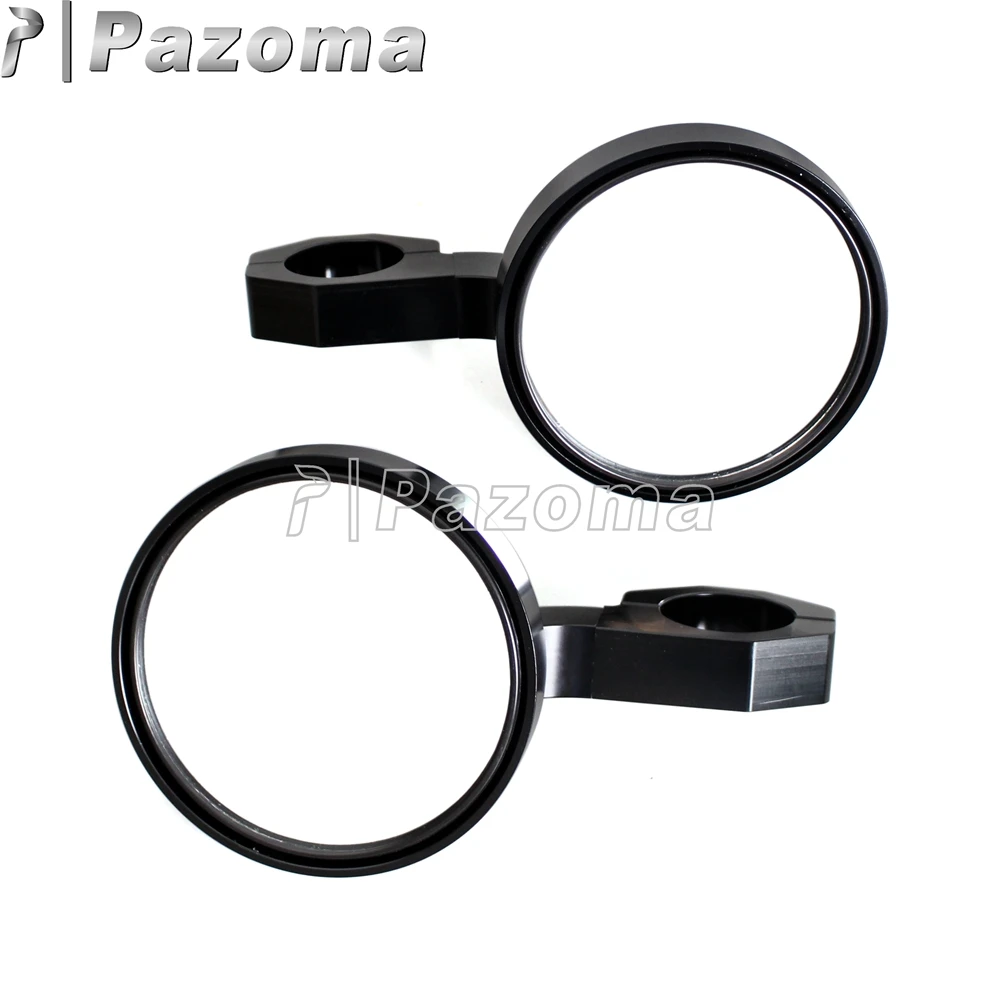 1 Pair Motorcycle UTV Side Rear View Mirrors 1.75