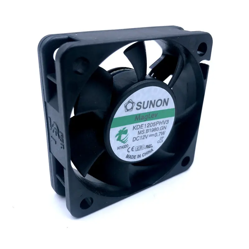 

Brand new For Sunon KDE1205PHV3 50*50*15mm 5cm maglev fan 12V 0.7W low noise quiet silent 2wires axial cooling fan