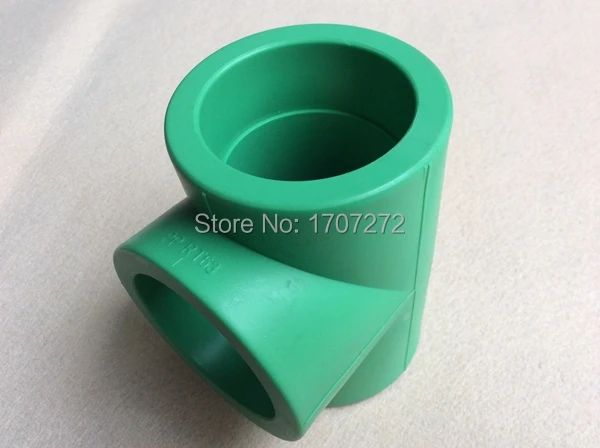 Free Shipping Quality Enviroment - friendly PPR Equal Tee Angel Fittings DN63 Connector for sanitary water pipeline