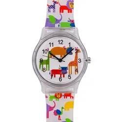 WILLIS-Relojes de pulsera de cuarzo para niños, pulsera deportiva suave e impermeable, con diseño de flores y animales, para estudiantes, verano, nueva marca