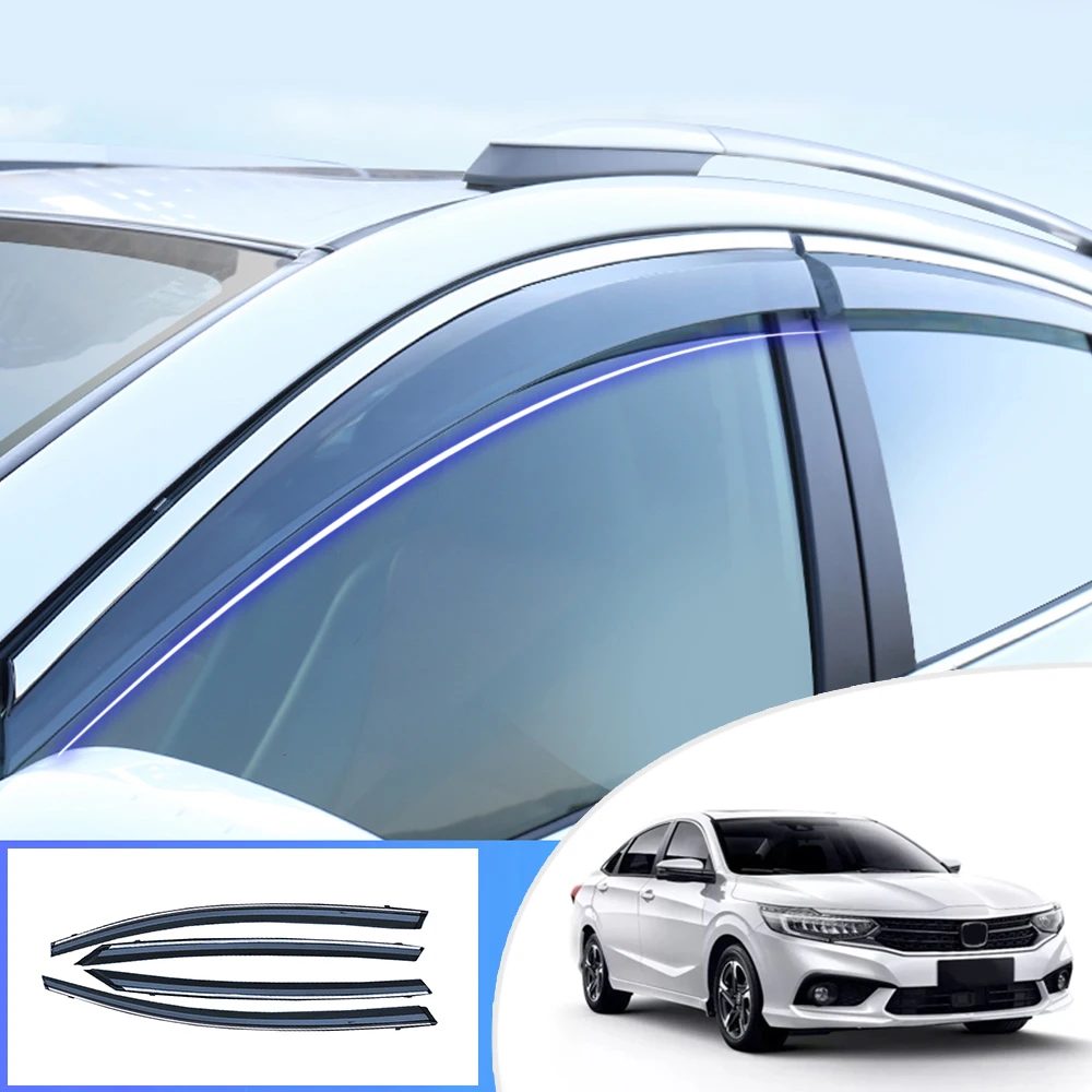 

Window Visor For Honda Envix 2019 Smoke Car Window Visors Car Sun Rain Guard Wind Deflectors Accessories 4Pcs