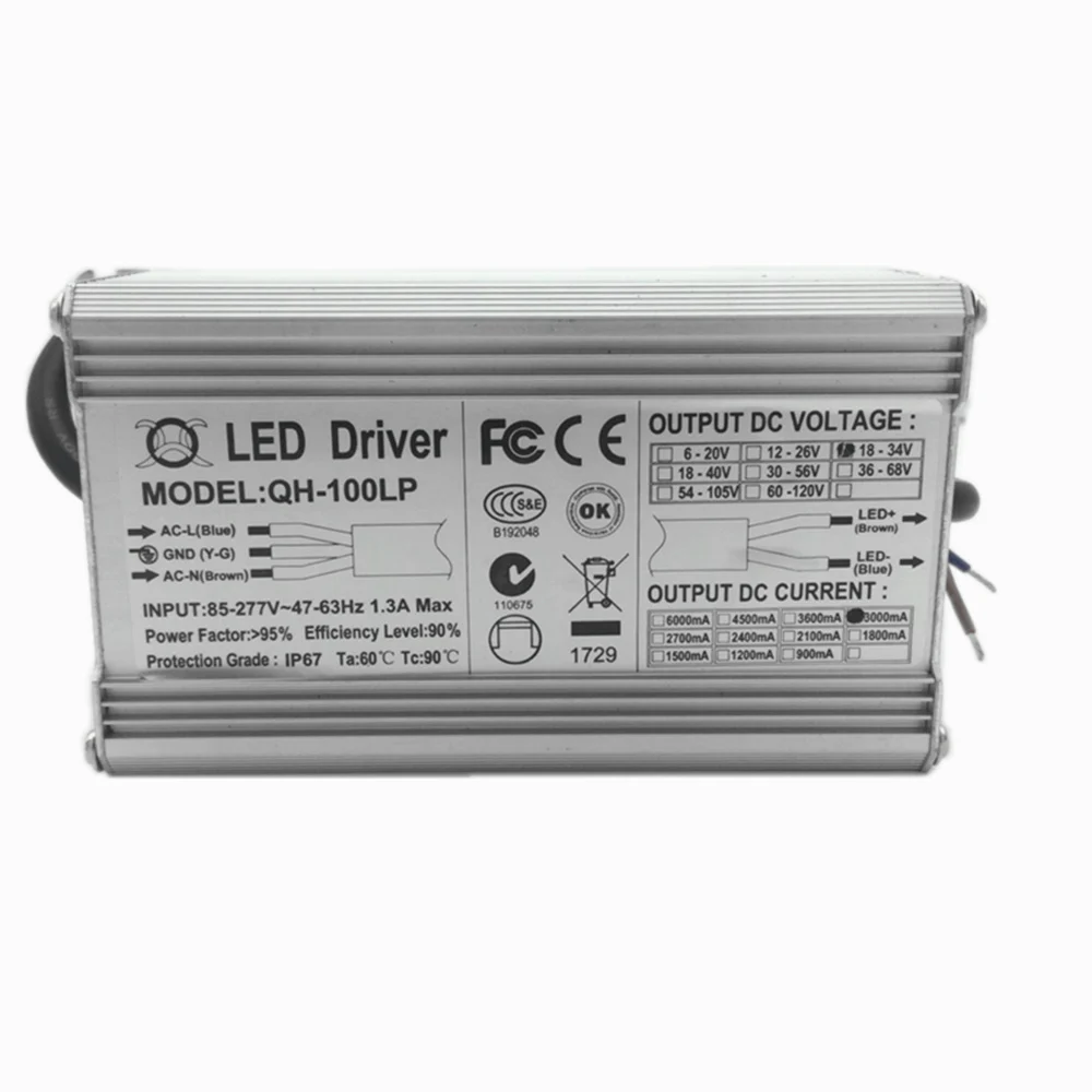 High Power Supply LED Driver 1W 3W 10w 20w 30w 36W 50w 100w 150W 200W 300-6000mA For light chip