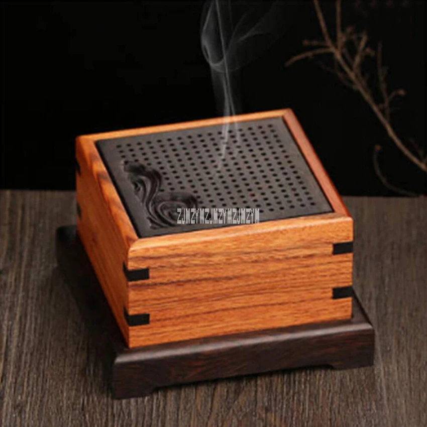 High Quality Ebony Wood Incense Burner Openwork Censer Wood Burner Furnace Incense Burner Gifts And Crafts Home Decorations Hot