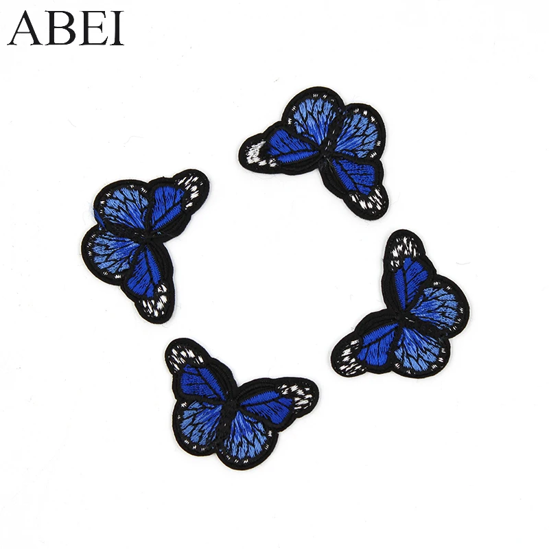 10pcs/lot Embroidered Butterfly Patches for Girl Dress Iron Women Clothes Appliques Diy Clothing Stickers Backpack Shoes Badge