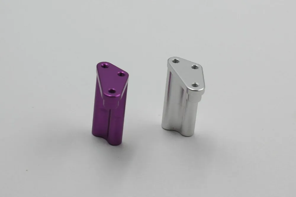 GTB RC 1/10 araba HPI RS4 EVO 3 CNC işleme Metal durdurucu Stent (gümüş/mor)