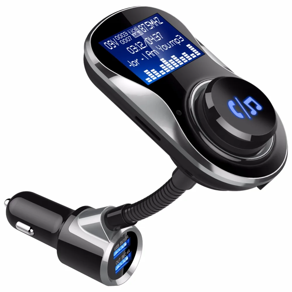 Bluetooth FM Transmitter Car Kit Modulator Auto Audio MP3 Player Dual USB Auto Ladegerät Unterstützung TF Karte & U disk