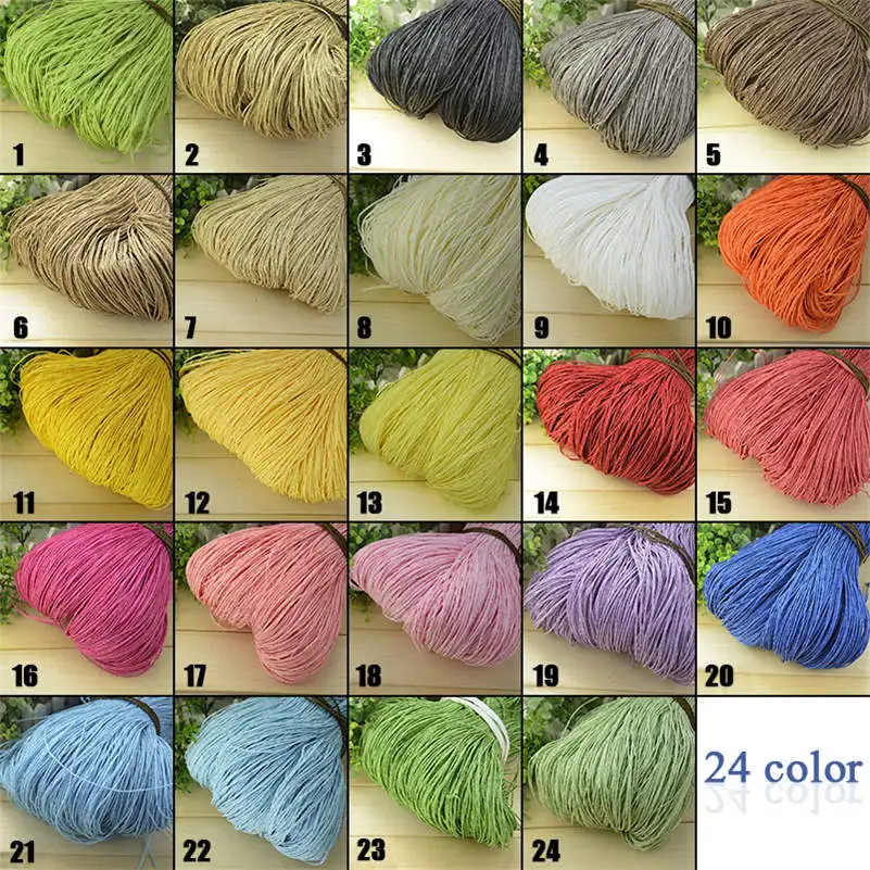 Fil de Raphia d'Été Crocheté, Fils de Paille Naturels, Artisanat pour Bricolage, Chapeau Ogo, Sac à Main, mir en Rotin, 600 m, 500g