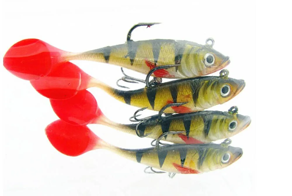 FREE SHIPPING Lot 10pcs Rubber Frog Soft Tiddler Silica Lead Fishing Lures Baits Tackle Hooks