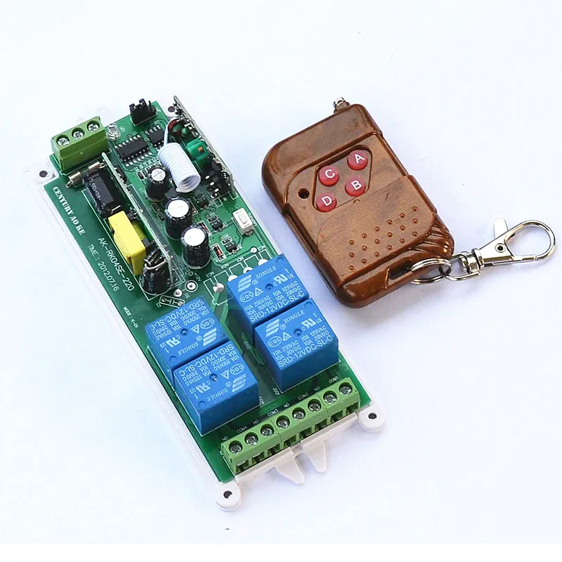 AC 220V 110V 85-265V 315 / 433 MHz Intelligent RF Wireless Remote Control Switch System For LED Light / Door / Motor