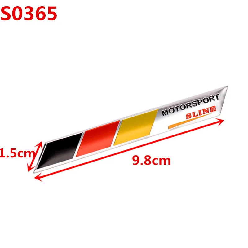 3D Aluminum Germany Sticker German Flag Emblem Decal for Audi BMW Perodua Toyota Honda Nissan Ford Mazda Mercedes Car styling view 5