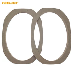 FEELDO 2pcs/set 6x9 Universal Car/Bus/Boat Stereo Speaker Spacer Wooden Rings Bracket Holder Adapter Speaker Pads #6080