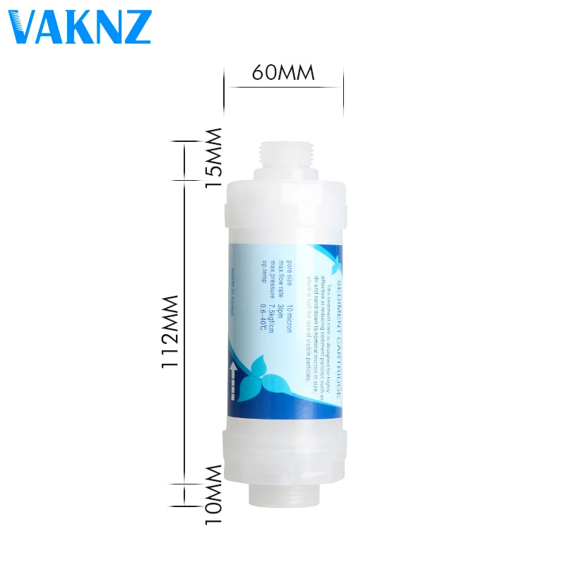 Vaknz Smart Bidet Toilettensitz Wasserfilter Rostentfernungsfilter Küchenfiltration Wasserreiniger Frontfilter