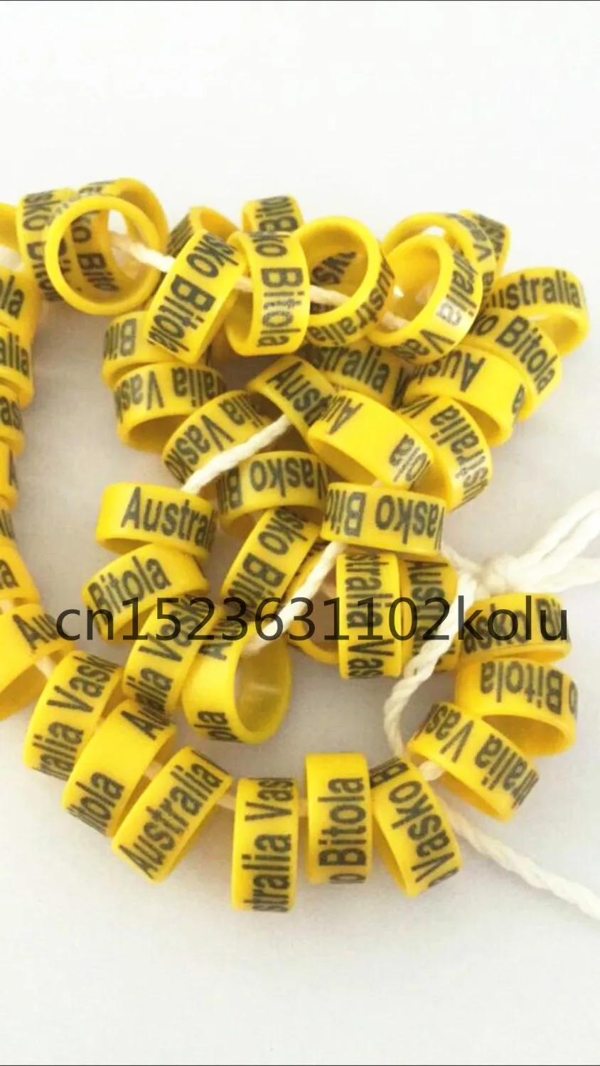 

free shipping cheap 100pc ring customize personal plastic new style pigeon birds leg foot ring bands