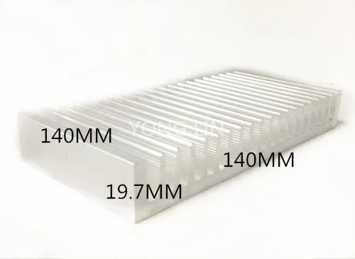

2PCS LED heatsink 140*19.7-140mm/ Heat sink/Aluminum/Computer case heatsink/