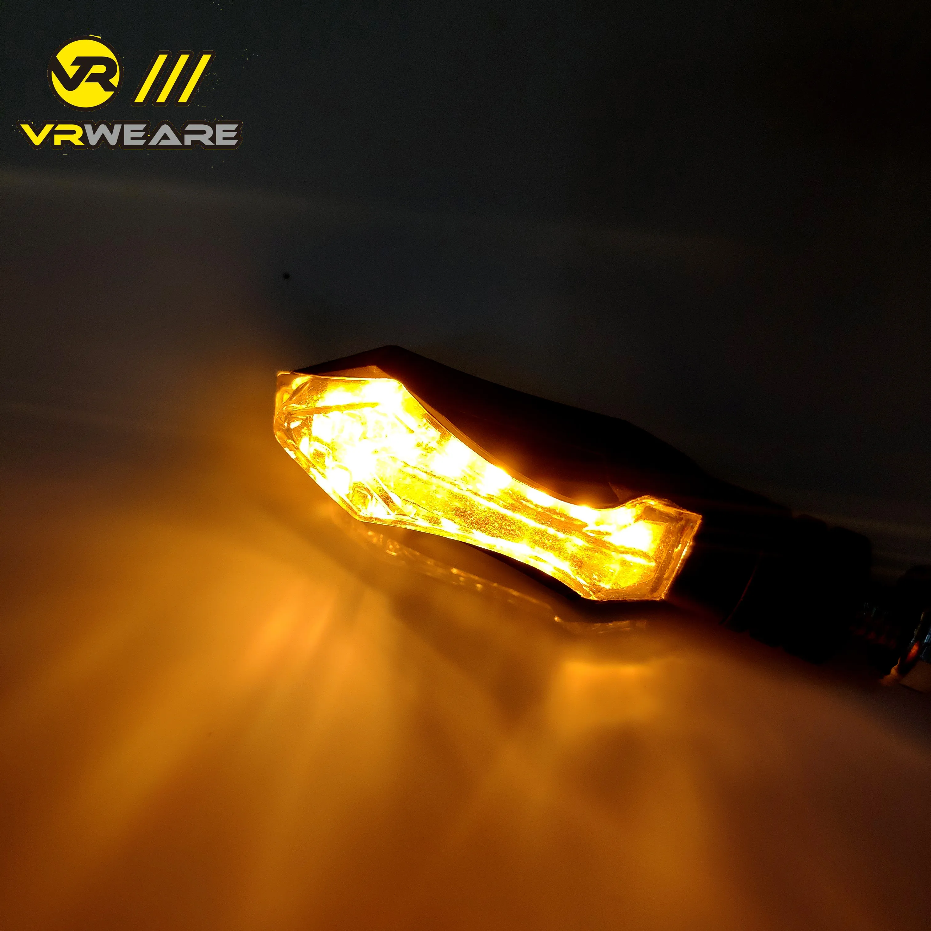 Turn Signal Indicator Black Shell Motorcycle Moto Bulb Amber Lights Lamp for Honda for Yamaha for Suzuki