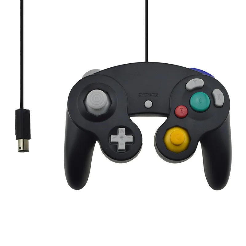หลายสี Wired Controller สำหรับ Nintendo สำหรับ Gamecube คอนโซลจอยควบคุมเกมสำหรับ N-GC เกมคอนโซลควบคุม