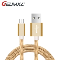 Micro USB Cable 2A 1M 2M 3M Metal Braided Cord Data Sync Wire Charger For Samsung Galaxy S7 edge, S7, A9 Pro, A9 USB Car Charger