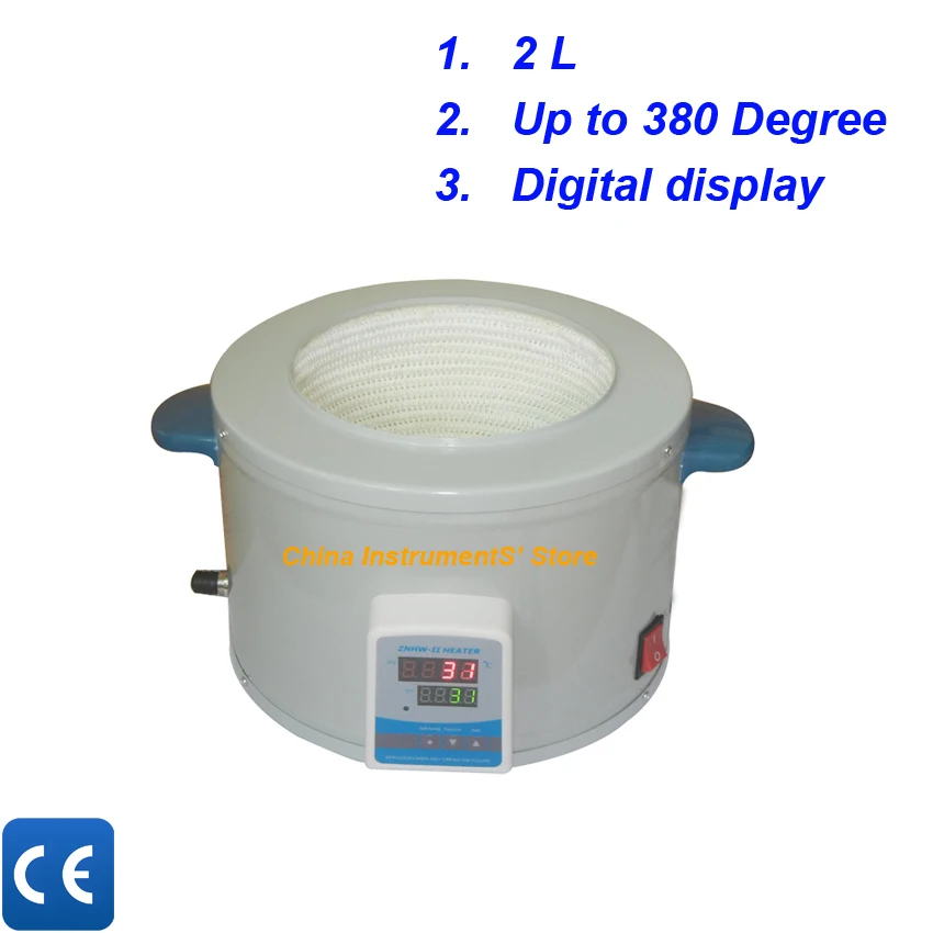 

Free shipping, 2L,220V/110V,650W,Electric Temp Adjust Heating Mantle,Lab Flask Heater Sleeve