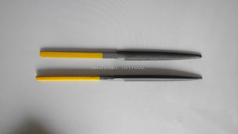 2pc/lot GH263 B Type Triangle Yellow Handle Files, Goldsmith Tools Jewelry Gold Engraving Fixing Cleaning Files